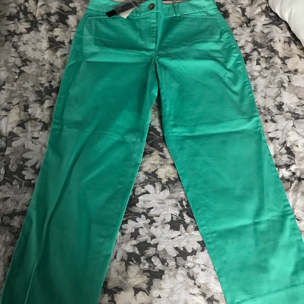 Talbots Teal Crop Pants